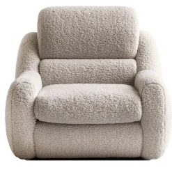 Chiara Provasi Armchairs<Teddy Beige Boucle Fabric Armchair