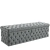 Bedding Atelier Benches<Teddy Gray Storage Bench
