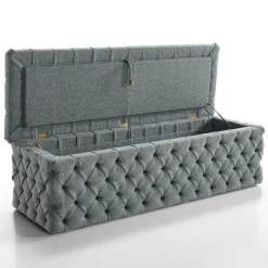 Bedding Atelier Benches<Teddy Gray Storage Bench