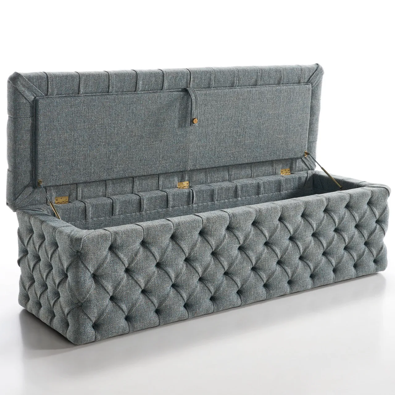 Bedding Atelier Benches<Teddy Gray Storage Bench