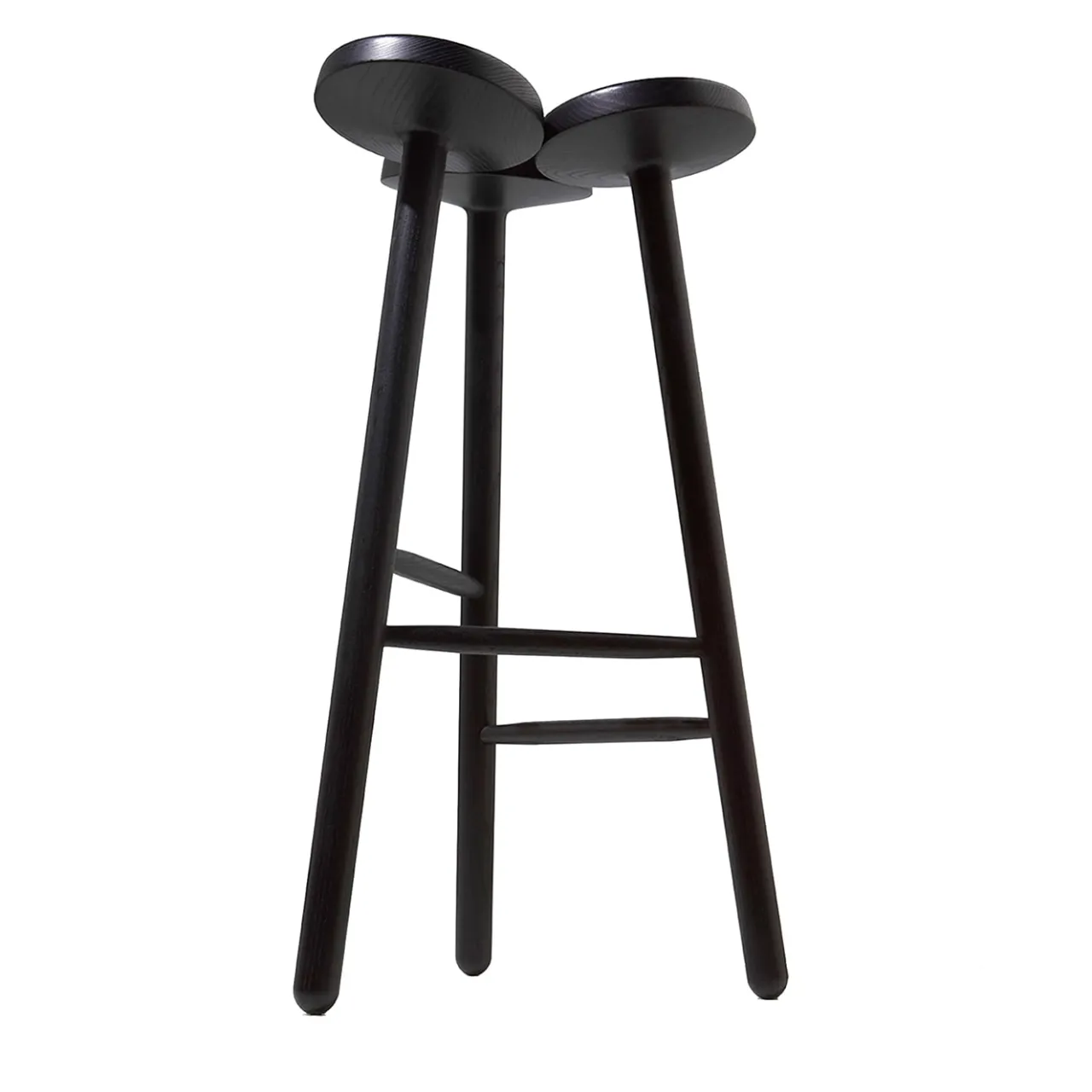 Internoitaliano Bar Stools<Temù Black Bar Stool by Giulio Iacchetti