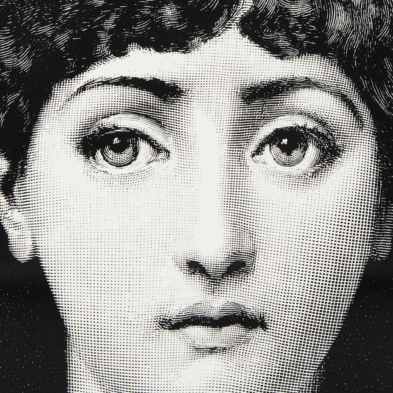 Fornasetti Side Tables<Tema e Variazioni n.1 Black Side Table