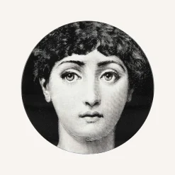 Fornasetti Side Tables<Tema e Variazioni n.1 Black Side Table