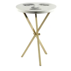 Fornasetti Side Tables<Tema e Variazioni n.6 Black And White Side Table