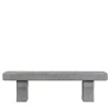 Veltha Outdoor Stone Design Outdoor Sofas & Benches<Tempore gray travertino stone outdoor bench