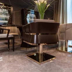 Bellani Lounge Chairs<Temptation Wooden Swivel Chair