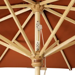 Telami Other Outdoor Furniture<Terracotta Red Round Outdoor Umbrella