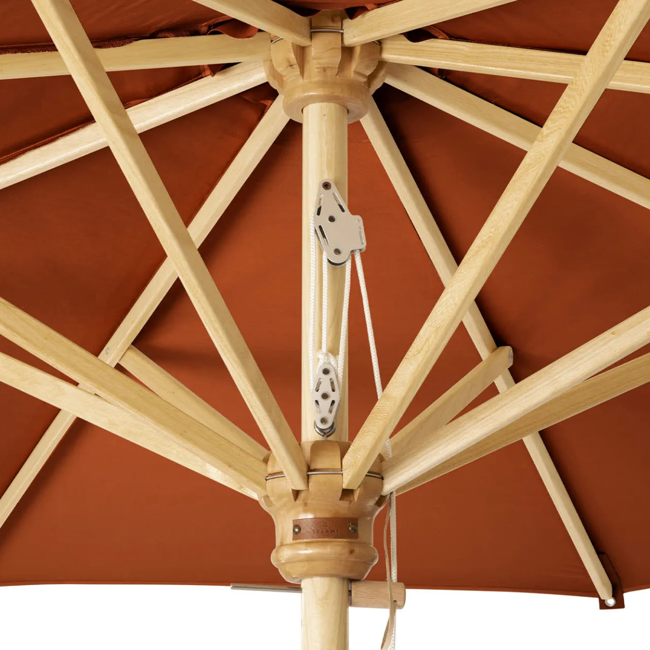 Telami Other Outdoor Furniture<Terracotta Red Round Outdoor Umbrella