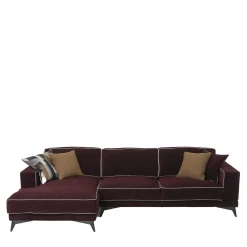 Mantellassi 1926 Sofas<Tesla bordeaux sofa with chaise longue