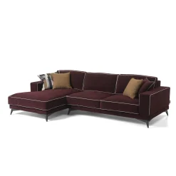 Mantellassi 1926 Sofas<Tesla bordeaux sofa with chaise longue