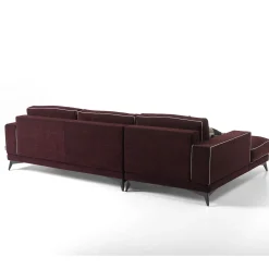 Mantellassi 1926 Sofas<Tesla bordeaux sofa with chaise longue