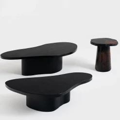 Delvis Unlimited Coffee Tables<Tessella Fbeta Black Wood Coffee Table