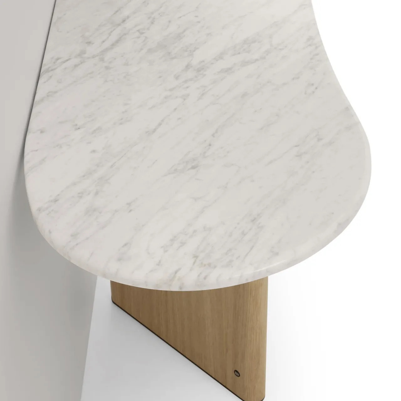 Morica Design Consoles<Tetris Console Table with Carrara Marble Top & Oak Wood Legs