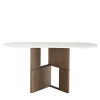 Morica Design Consoles<Tetris Console Table with Marble Top & Walnut Canaletto Wood Legs