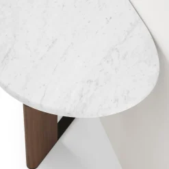 Morica Design Consoles<Tetris Console Table with Marble Top & Walnut Canaletto Wood Legs