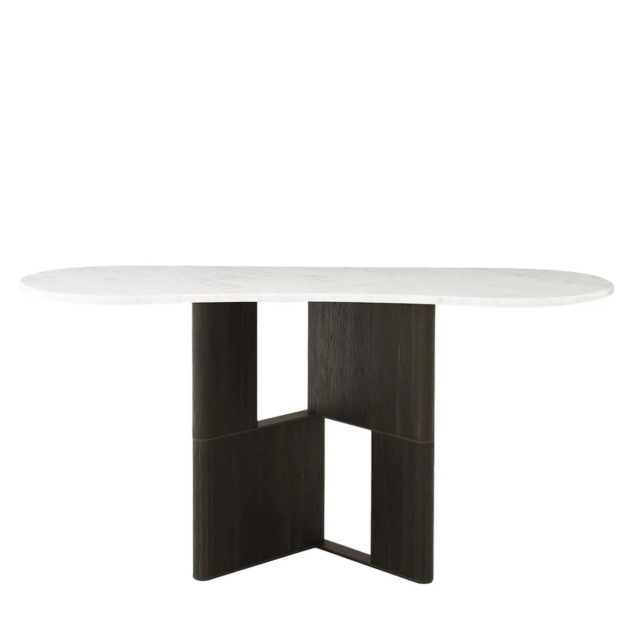 Morica Design Consoles<Tetris Console Table with Marble Top & Laguna Oak Wood Legs