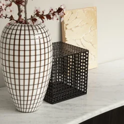 Morica Design Consoles<Tetris Console Table with Marble Top & Laguna Oak Wood Legs