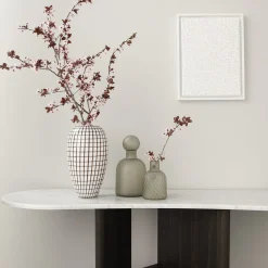 Morica Design Consoles<Tetris Console Table with Marble Top & Laguna Oak Wood Legs