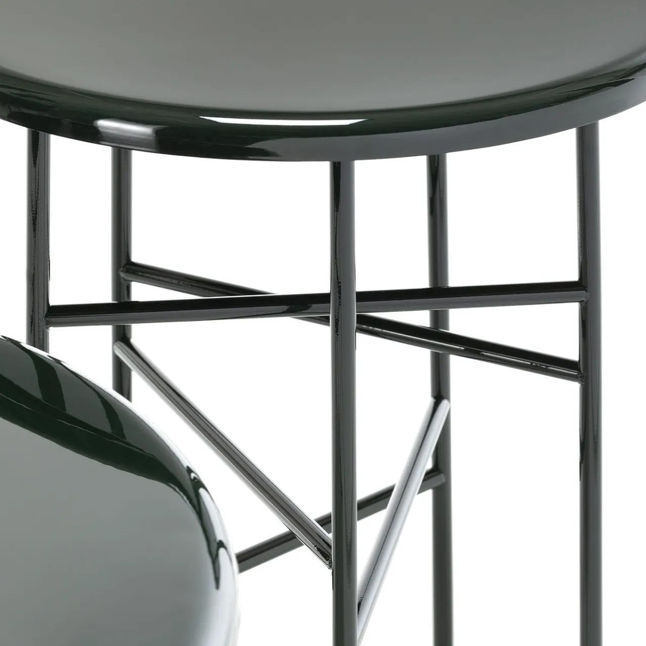 Exteta Side Tables<10th Star Green Glossy Lacquered Side Table 40
