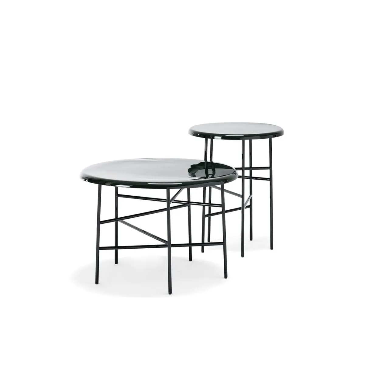 Exteta Side Tables<10th Star Green Glossy Lacquered Side Table 40