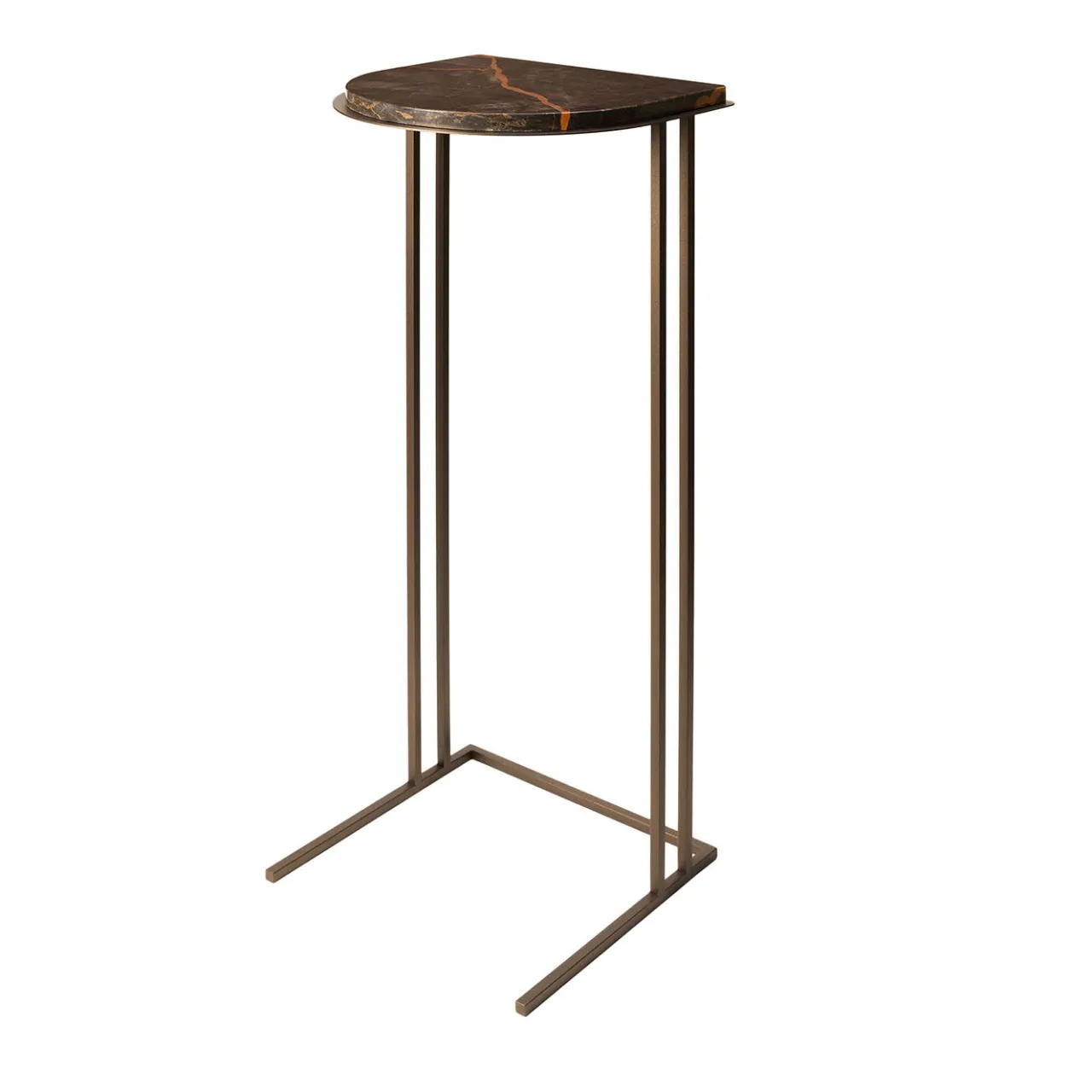 Splot Design Side Tables<Thabit Portoro Brown Marble Side Table