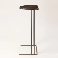 Splot Design Side Tables<Thabit Portoro Brown Marble Side Table