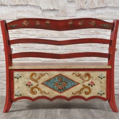 Vangelista 1960 Benches<17th-Century-Style Tyrolean Baroque Storage Bench