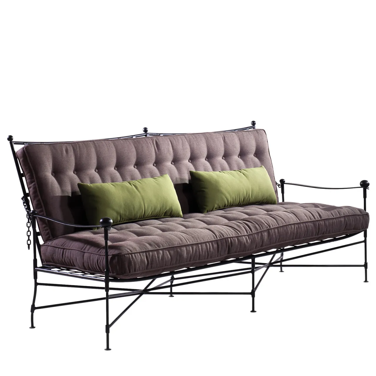 B.B. for Reschio Outdoor Chaises & Daybeds|Outdoor Sofas & Benches<The Classic Brown Garden Sofa