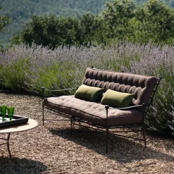 B.B. for Reschio Outdoor Chaises & Daybeds|Outdoor Sofas & Benches<The Classic Brown Garden Sofa