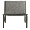 Galimberti Nino Lounge Chairs<Thea gray fabric and black leather Soft Armchair