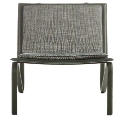Galimberti Nino Lounge Chairs<Thea gray fabric and black leather Soft Armchair