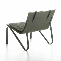 Galimberti Nino Lounge Chairs<Thea gray fabric and black leather Soft Armchair
