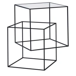 Cappellini Nesting Tables<Thin Black Table by Nendo