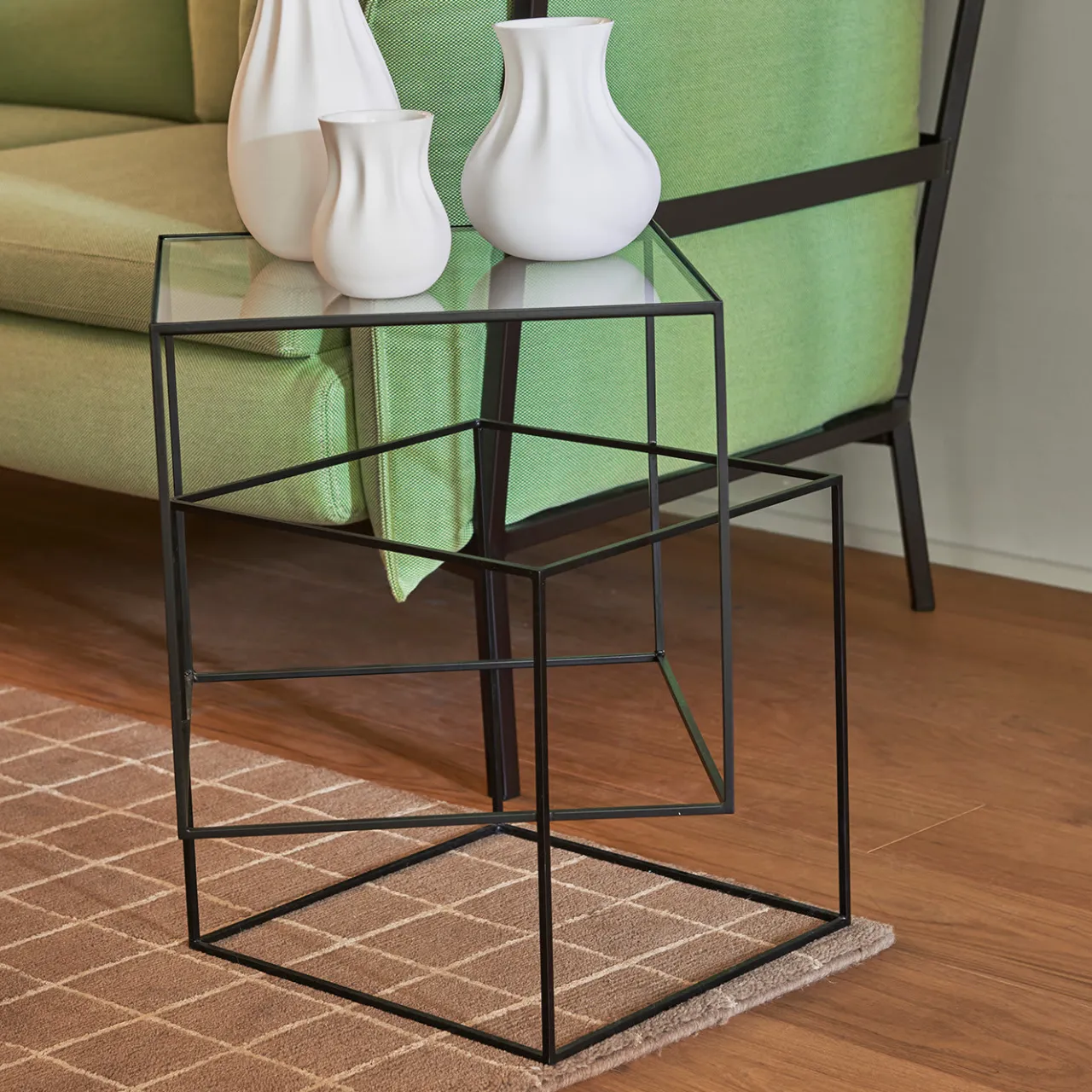 Cappellini Nesting Tables<Thin Black Table by Nendo