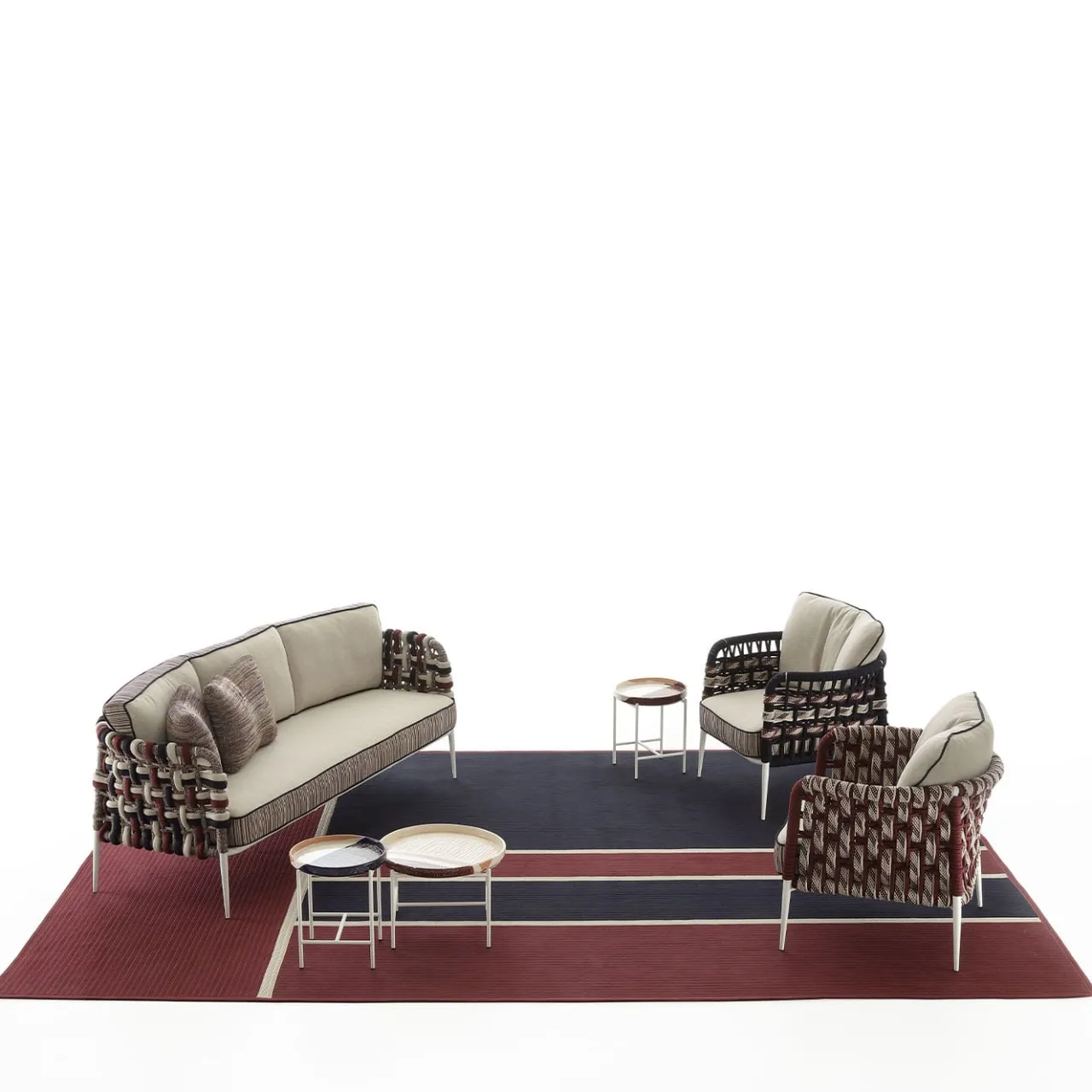 Nodo Italia Outdoor Sofas & Benches<Three Seaters Eva Outdoor Sofa by Antonio Marras