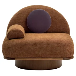 Fratelli Boffi Armchairs<Thumb Asymmetrical Rust Armchair by Lorenza Bozzoli