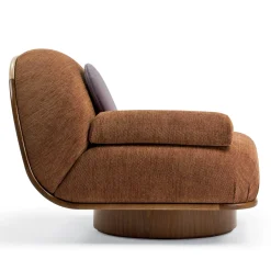 Fratelli Boffi Armchairs<Thumb Asymmetrical Rust Armchair by Lorenza Bozzoli