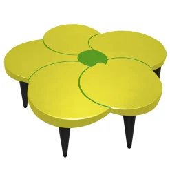 Sergio Villa Coffee Tables<Tiaré Lacquer Flower-Shaped Wooden Coffee Table by C. Rampazzi