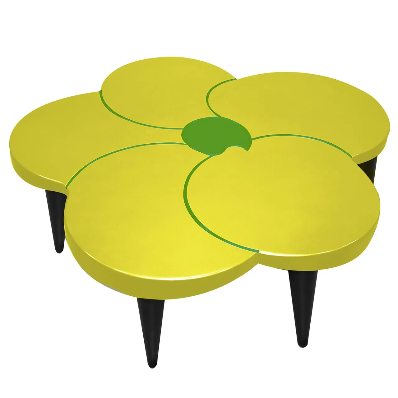 Sergio Villa Coffee Tables<Tiaré Lacquer Flower-Shaped Wooden Coffee Table by C. Rampazzi