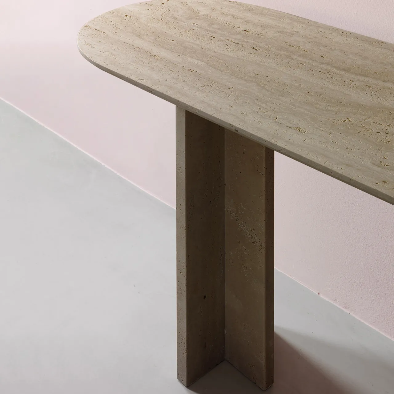 Lando Consoles<Tibur Travertine Marble Console