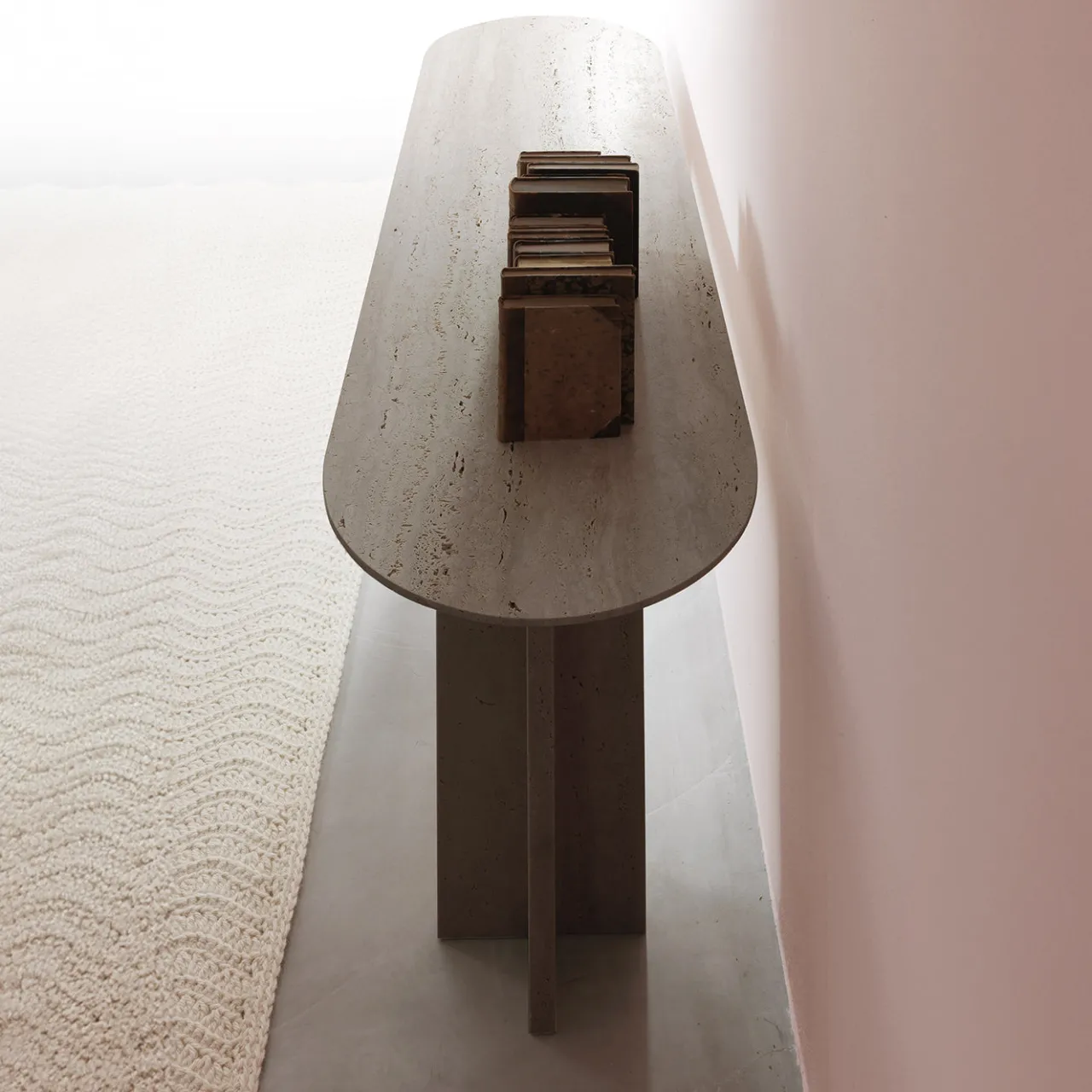 Lando Consoles<Tibur Travertine Marble Console