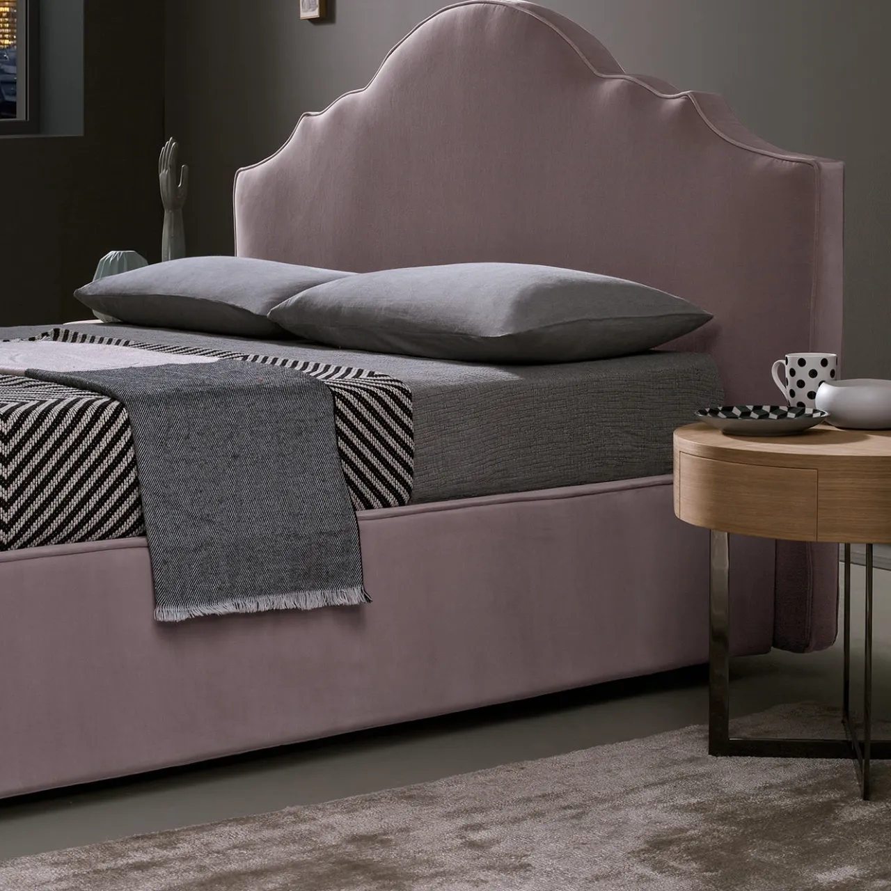 Bodema Beds<Tiffany Taupe Double Bed