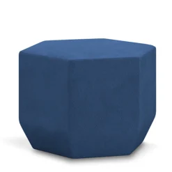 Adrenalina Stools<Tigram Small Hexagonal Blue Pouf by Italo Pertichini