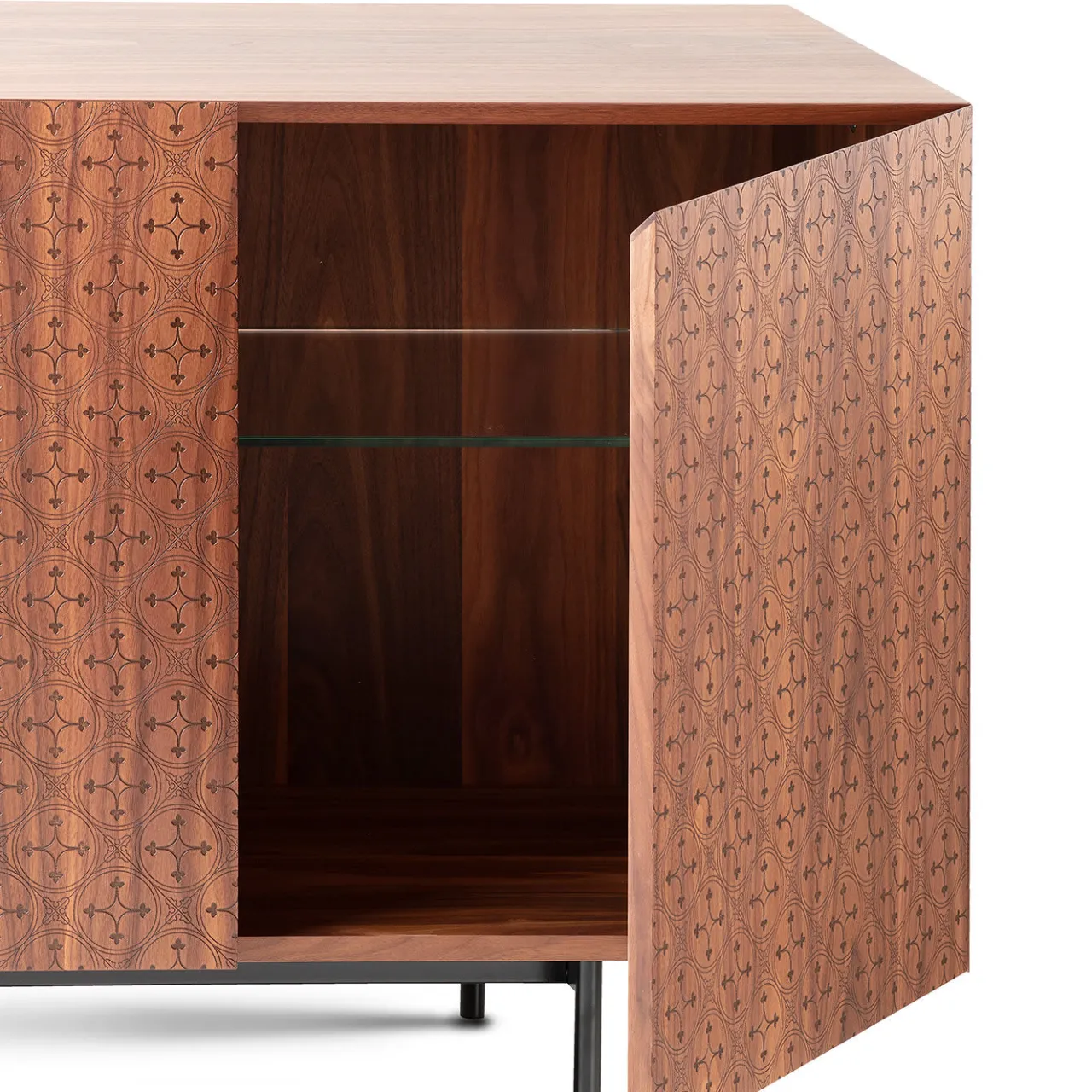 Barba Design Sideboards Buffets<Tiles Walnut 4-Door Sideboard