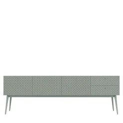 Barba Design Dressers<Tiles White 5-Drawer Dresser