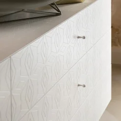 Barba Design Dressers<Tiles White 6-Drawer Dresser