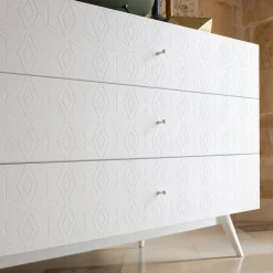 Barba Design Dressers<Tiles White 6-Drawer Dresser