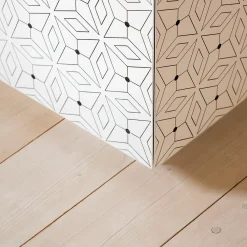 Barba Design Cabinets<Tiles White Tall Credenza