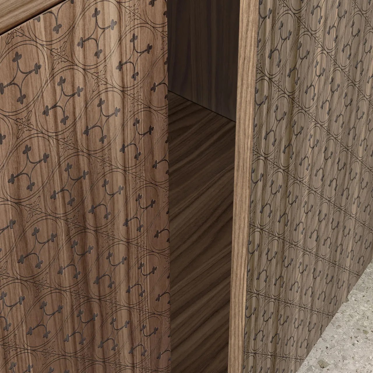 Barba Design Sideboards Buffets<Tiles Wood Sideboard