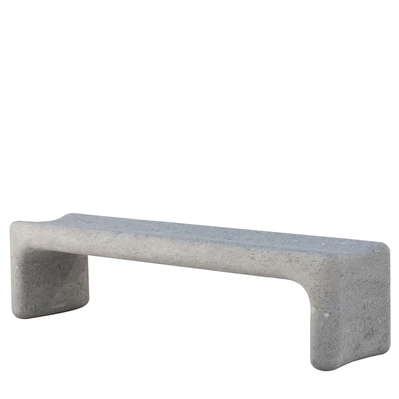 Veltha Outdoor Stone Design Outdoor Sofas & Benches<Tinia gray peperino stone outdoor bench